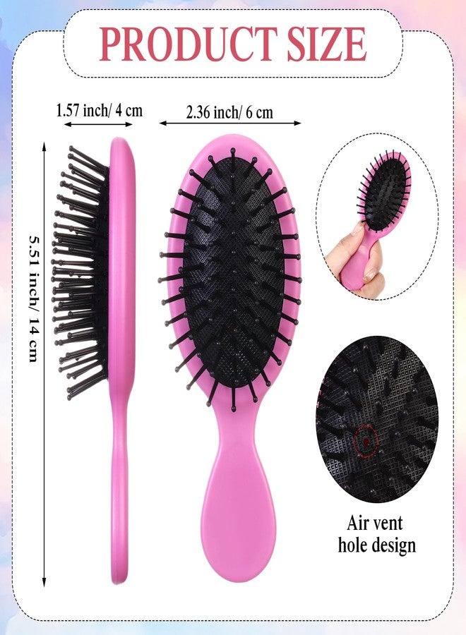 FoldTier 72 Pcs Mini Detangler Hair Brushes Bulk Travel Detangling Brush Soft Bristles Wet Dry Small Hairbrush Comb for Kids Girls Toddler Women Most Hair Types Smoothing with Ease Knots, Multi Color - Image 2